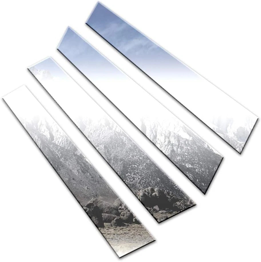 Luxury FX Stainless Pillar Post Trim 4pc for Hyundai Sonata (2015–2019)