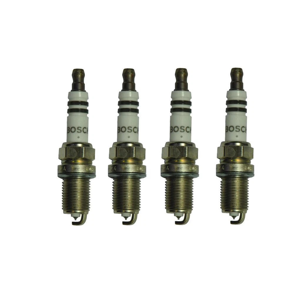 Set of 4 Bosch Double Platinum Spark Plugs for Audi VW 2.0 L4 (0.028")