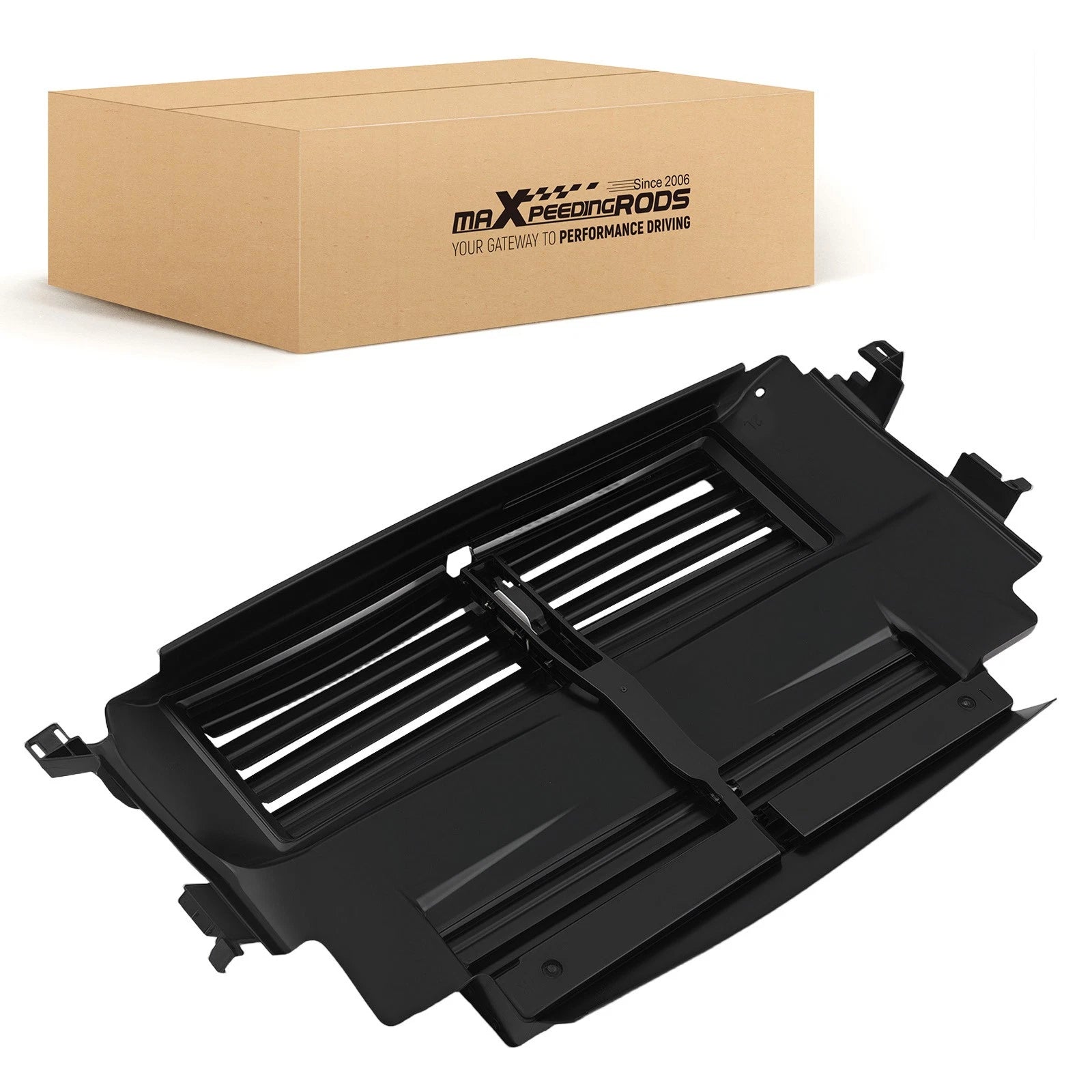Adjustable Shutter with Motor for Ford Focus L4 (2015–2018) 601-323 Black