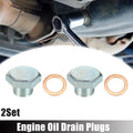 Set of 2 M14x1.5 Oil Drain Plug with Washers for Buick (All Years)