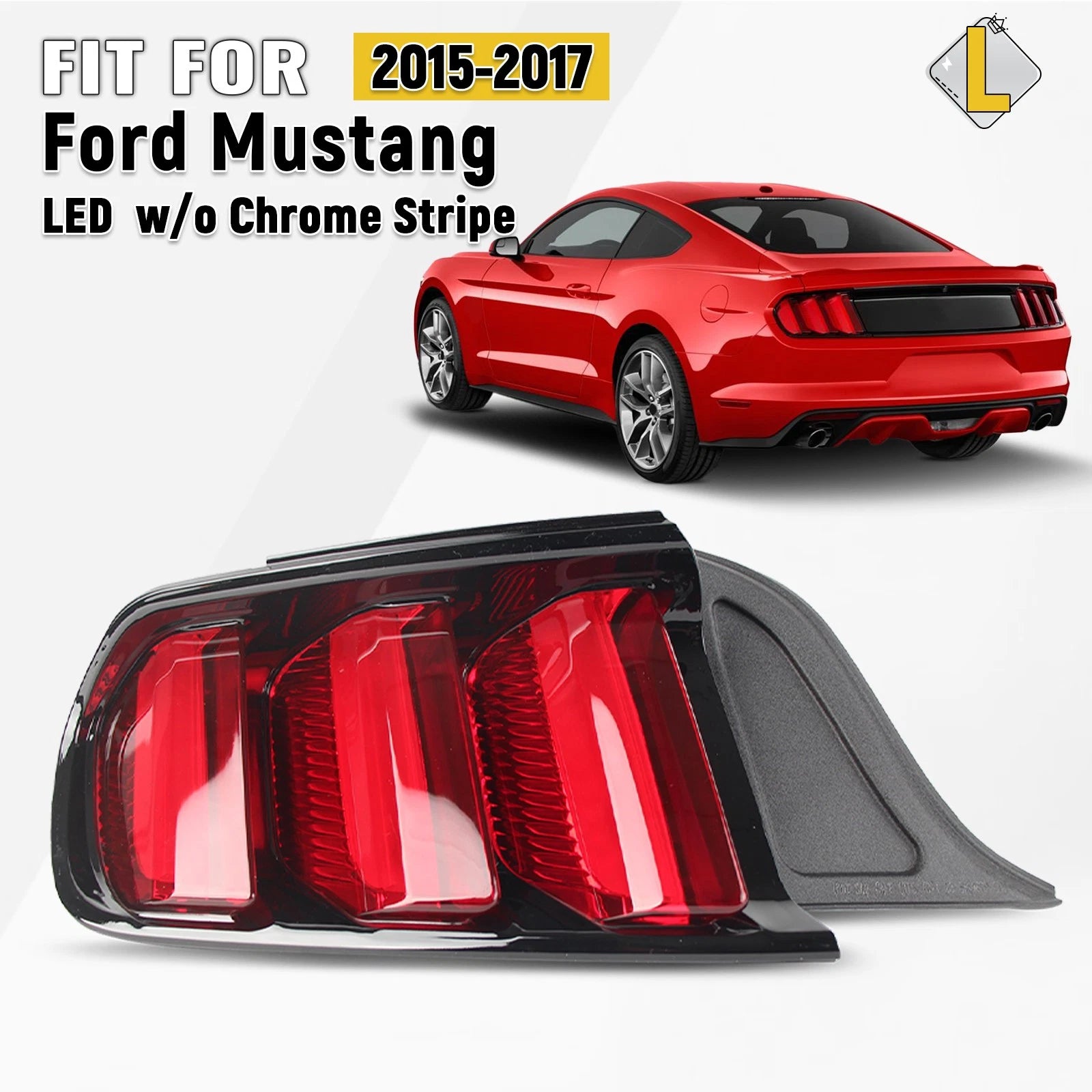 Left Driver Side Rear Tail Light Brake Lamp for Ford Mustang (2015–2017)