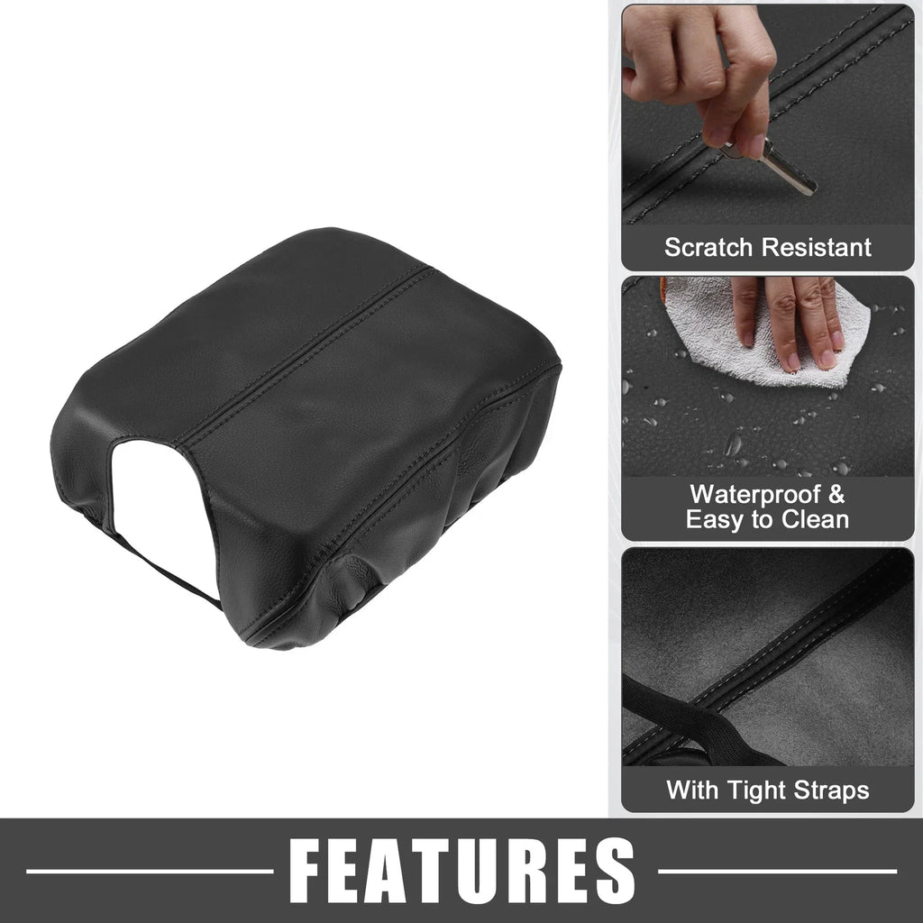 Car Center Console Armrest Cover for Honda Accord (2008-2012) Black