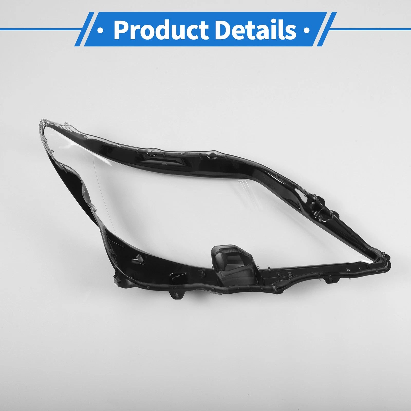 1 Pcs Headlight Lens Cover for Lexus LS460 (2007–2009) PC Clear
