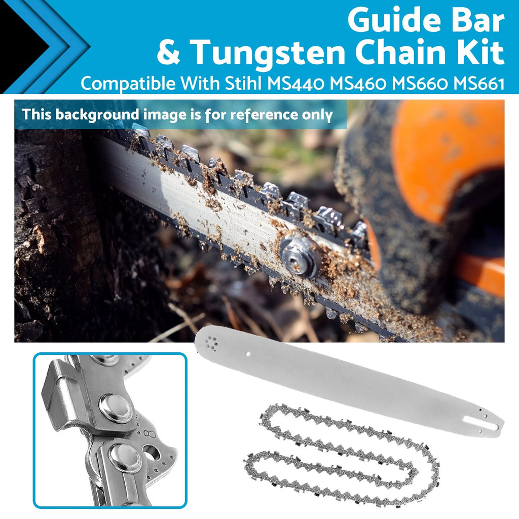 24'' Bar & Chain 3/8 .063 84DL for Stihl MS440 MS460 MS660 MS661