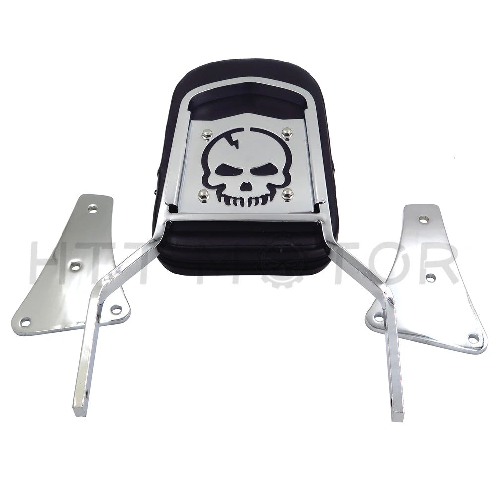 Skull Backrest Sissy Bar for Kawasaki Vulcan 1500 Classic (1986–2013)