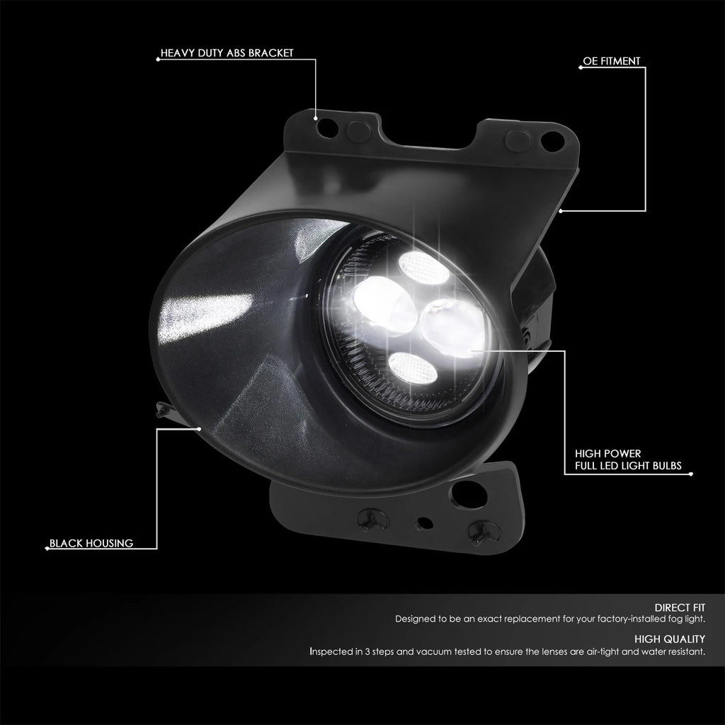 Fog Light Lamp Set for Ford F150 Lincoln Mark LT (2005–2008) Smoked Lens w/ Bezel + Switch