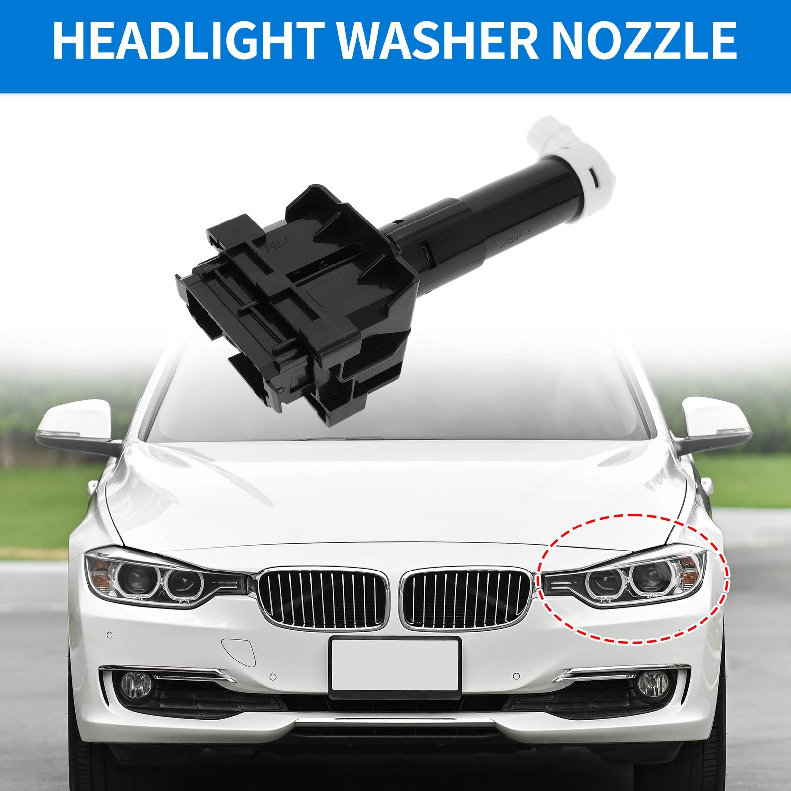 Front Driver Side Headlight Washer Nozzle for Lexus RX350 RX450h (2007–2015) No. 8520848070