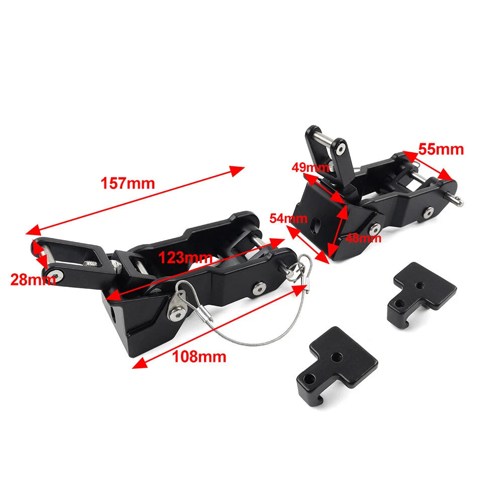 Engine Hood Lock Latch Catch Kit for Jeep Wrangler JK JKU JL (2007–2023)