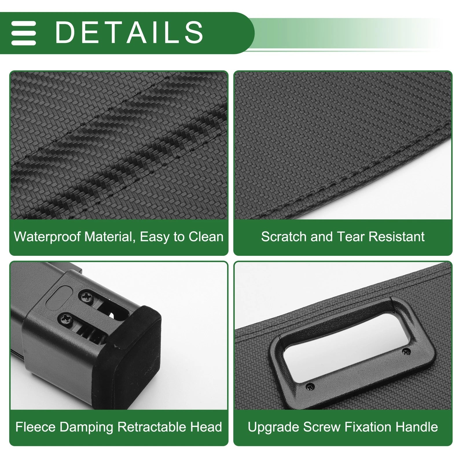 Retractable Cargo Cover for Toyota Prius (2004–2009) Black Carbon Fiber