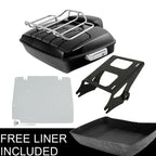Chopped Trunk Backrest Mount Rack Base Plate for Harley Touring (2014–2023)
