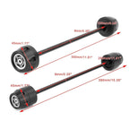 Front & Rear Axle Fork Wheel Slider for Ducati Scrambler 400 800 (2015–2023)