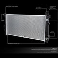 Aluminum Core Cooling Radiator for Pontiac Aztek/Buick Terraza (2001–2006) DPI 2728
