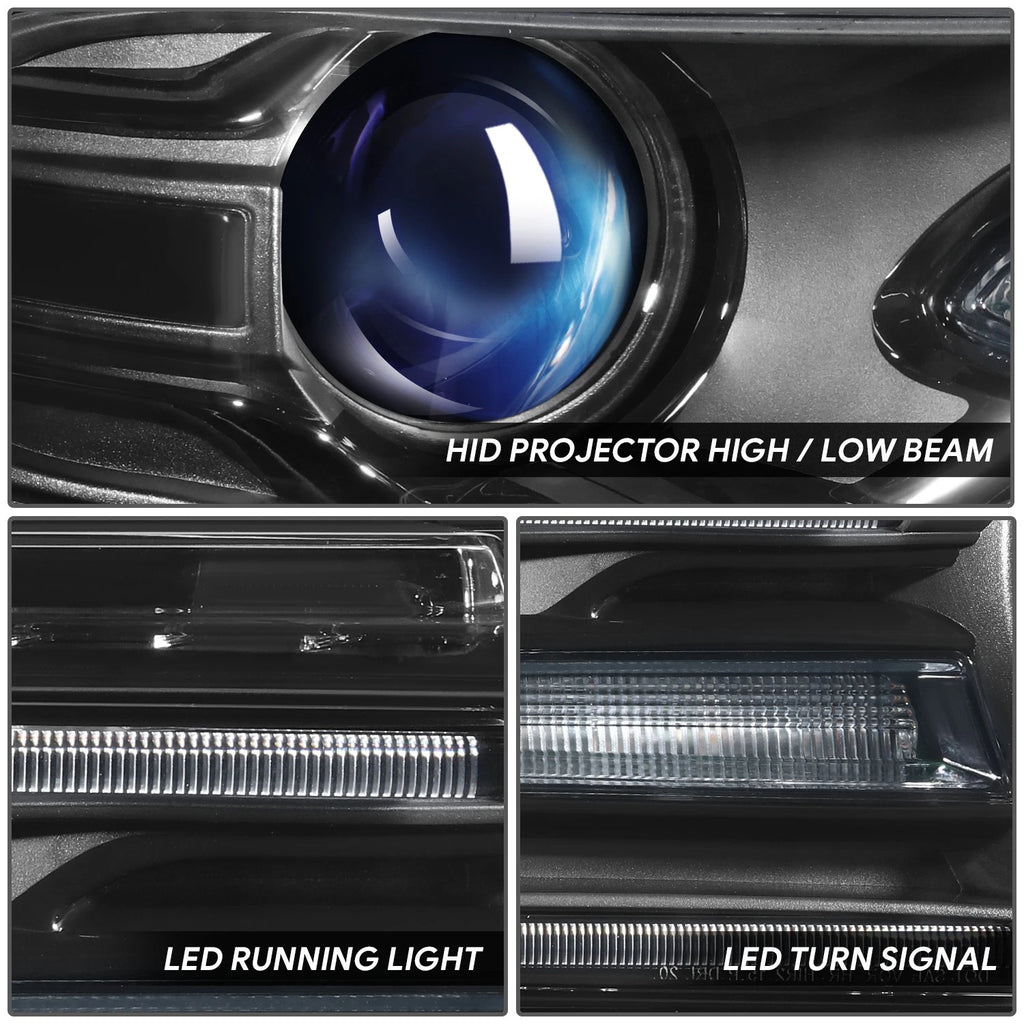 HID Projector Headlight for Dodge Charger (2015–2022) Right Black/Clear