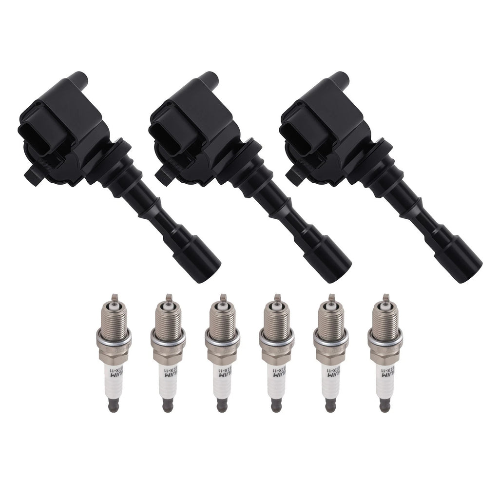 3x Ignition Coil & 6x Spark Plugs Set for Hyundai XG300 (2001–2001)