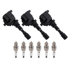 3x Ignition Coil & 6x Spark Plugs Set for Hyundai XG300 (2001–2001)