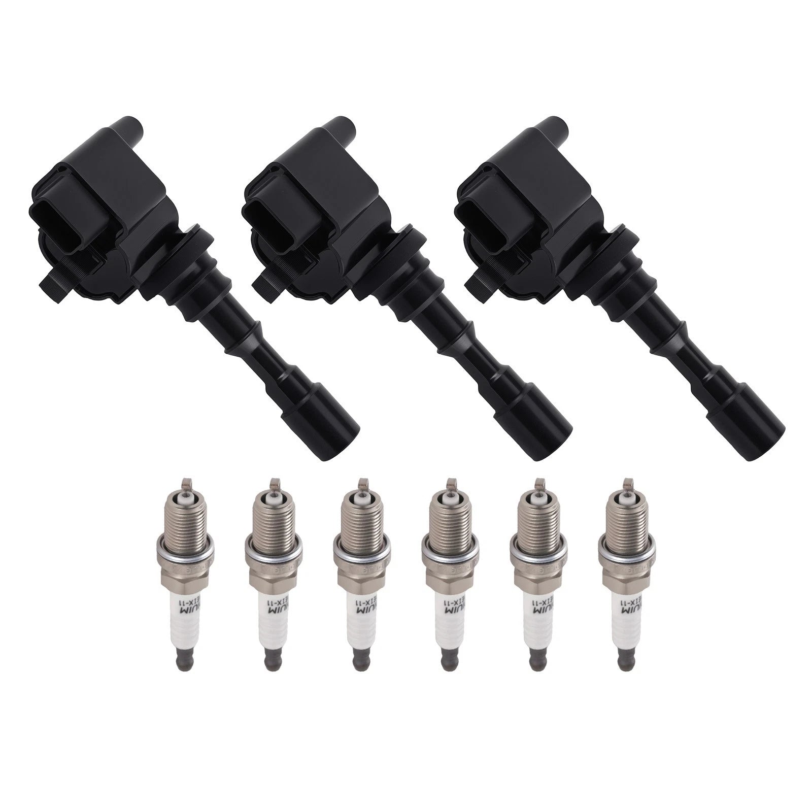 3x Ignition Coil & 6x Spark Plugs Set for Hyundai XG300 (2001–2001)