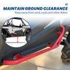Side Steps Nerf Bars for Polaris RZR XP 900 1000 (2014–2022) RED