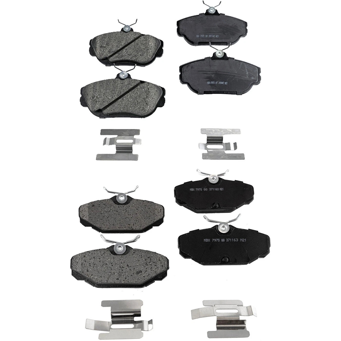 Set of 4 Ceramic Brake Pads for Ford Taurus (1994–2000)