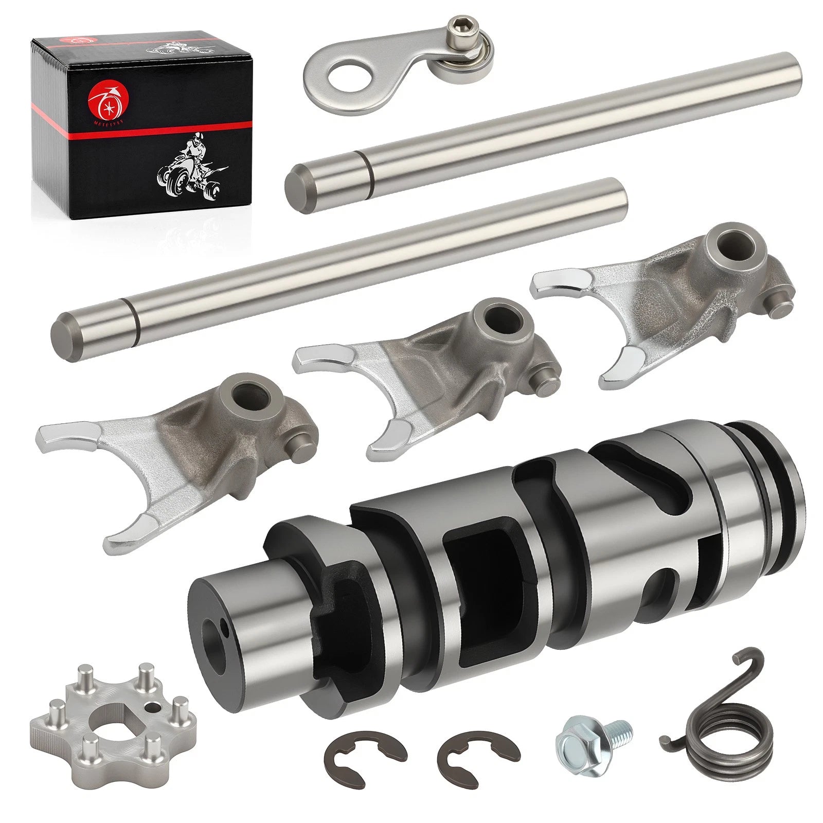 Transmission shift cam and fork guide bar kit for Yamaha Banshee 350 (1987-2006)