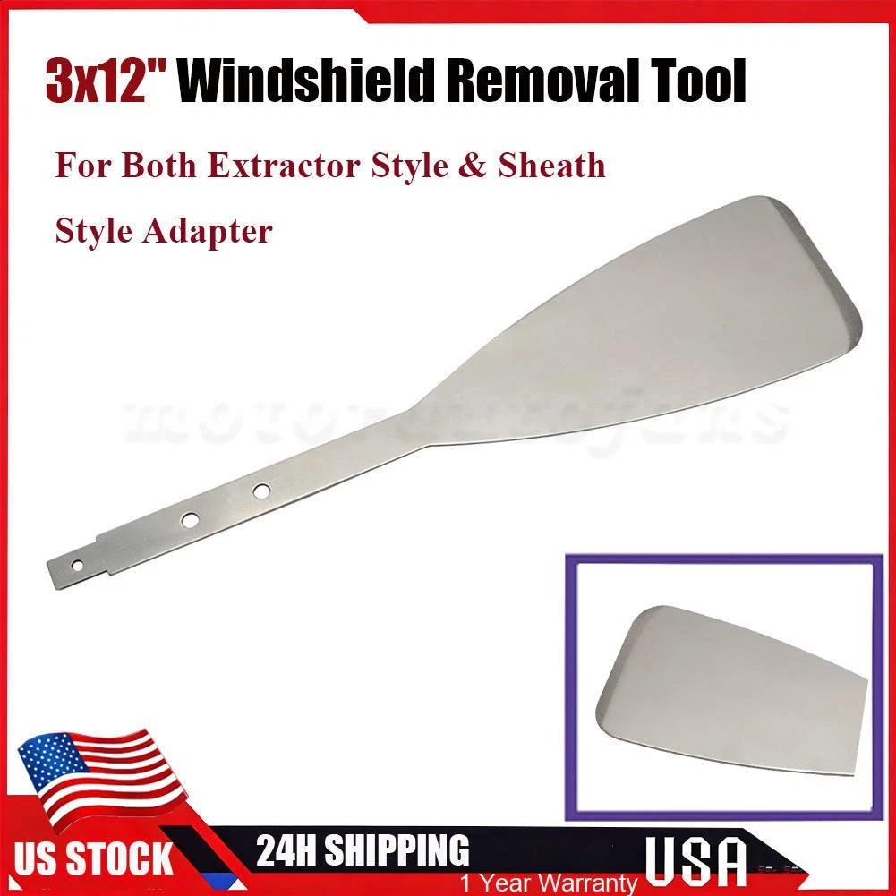 Windshield Removal Tool for Express Auto Glass (3"x12" Steel Blade)