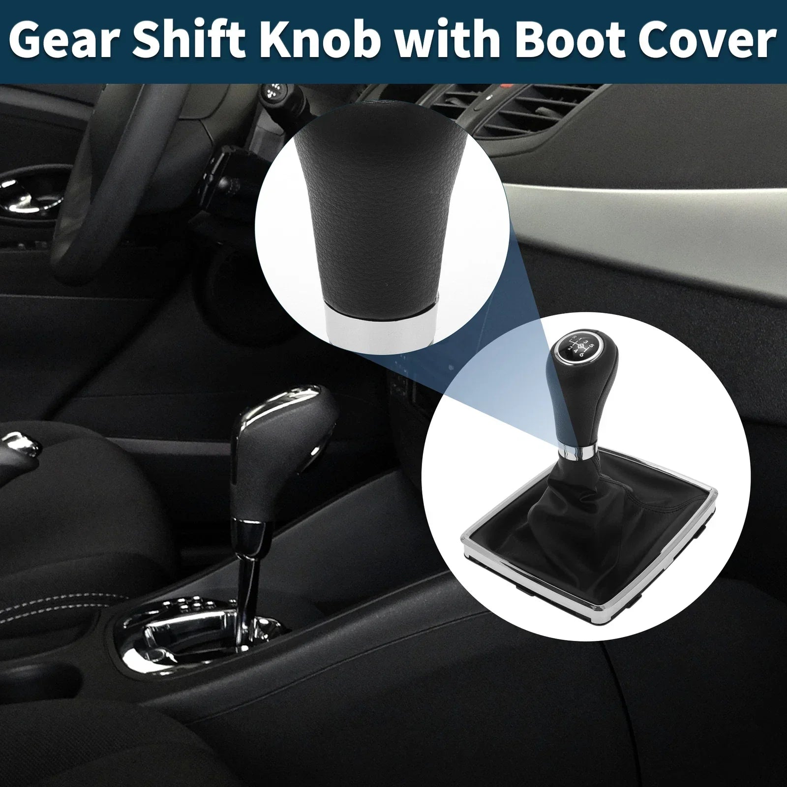 6 Speed Gear Shifter Knob & Cover for Mercedes-Benz C-Class (2007-2021)