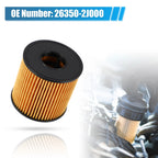 Set of 1 Engine Oil Filter 26350-2J000 for Hyundai Elantra 2.0L (2021–2022)