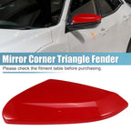 Left Side Mirror Corner Triangle Fender Cover Trim for Honda Civic (2016–2019) Red