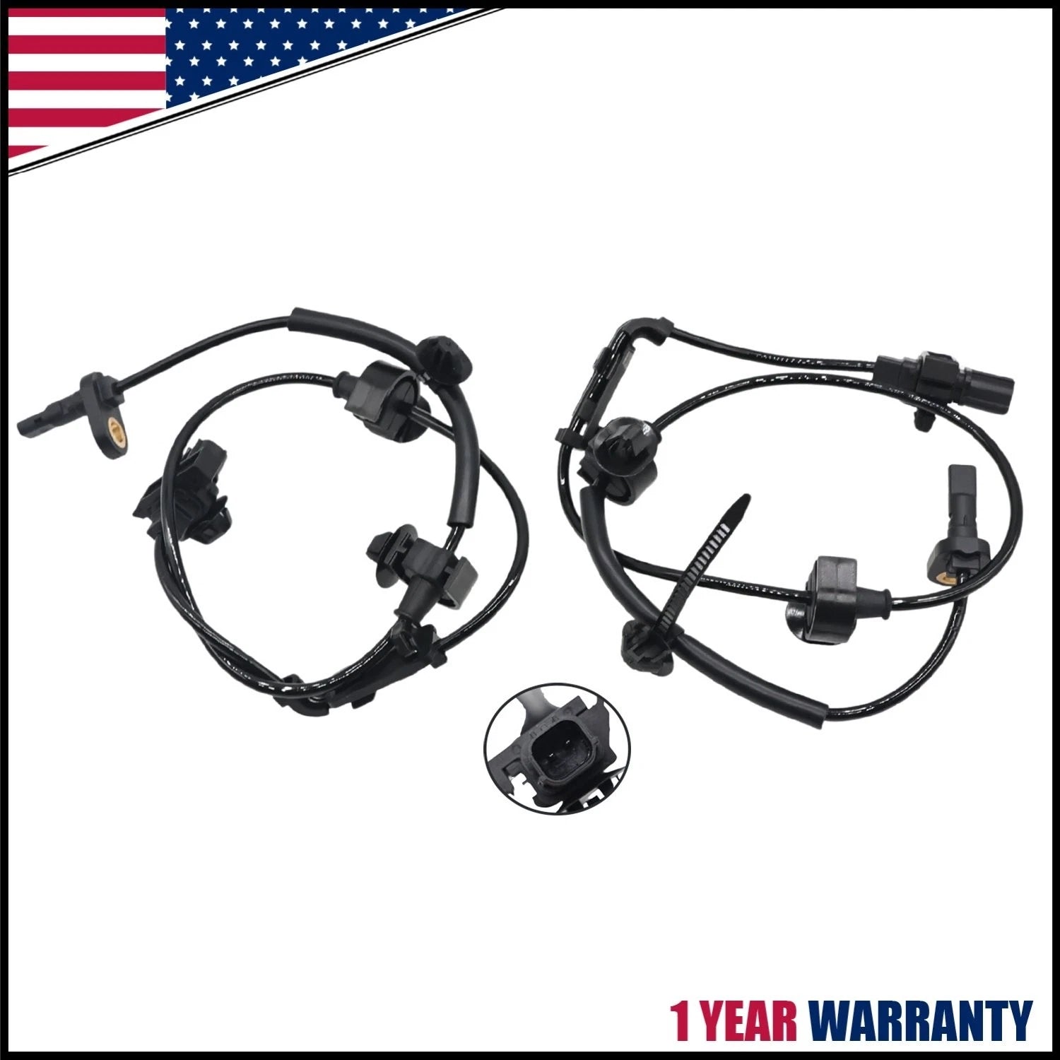 2Pcs ABS Wheel Speed Sensor for Honda CR-V (2007–2011) Front Left & Right