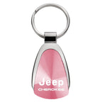 Pink Teardrop Keychain - Officially Licensed for Jeep Cherokee