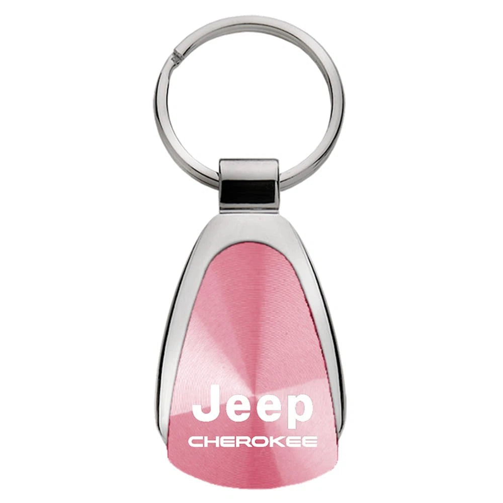 Pink Teardrop Keychain - Officially Licensed for Jeep Cherokee