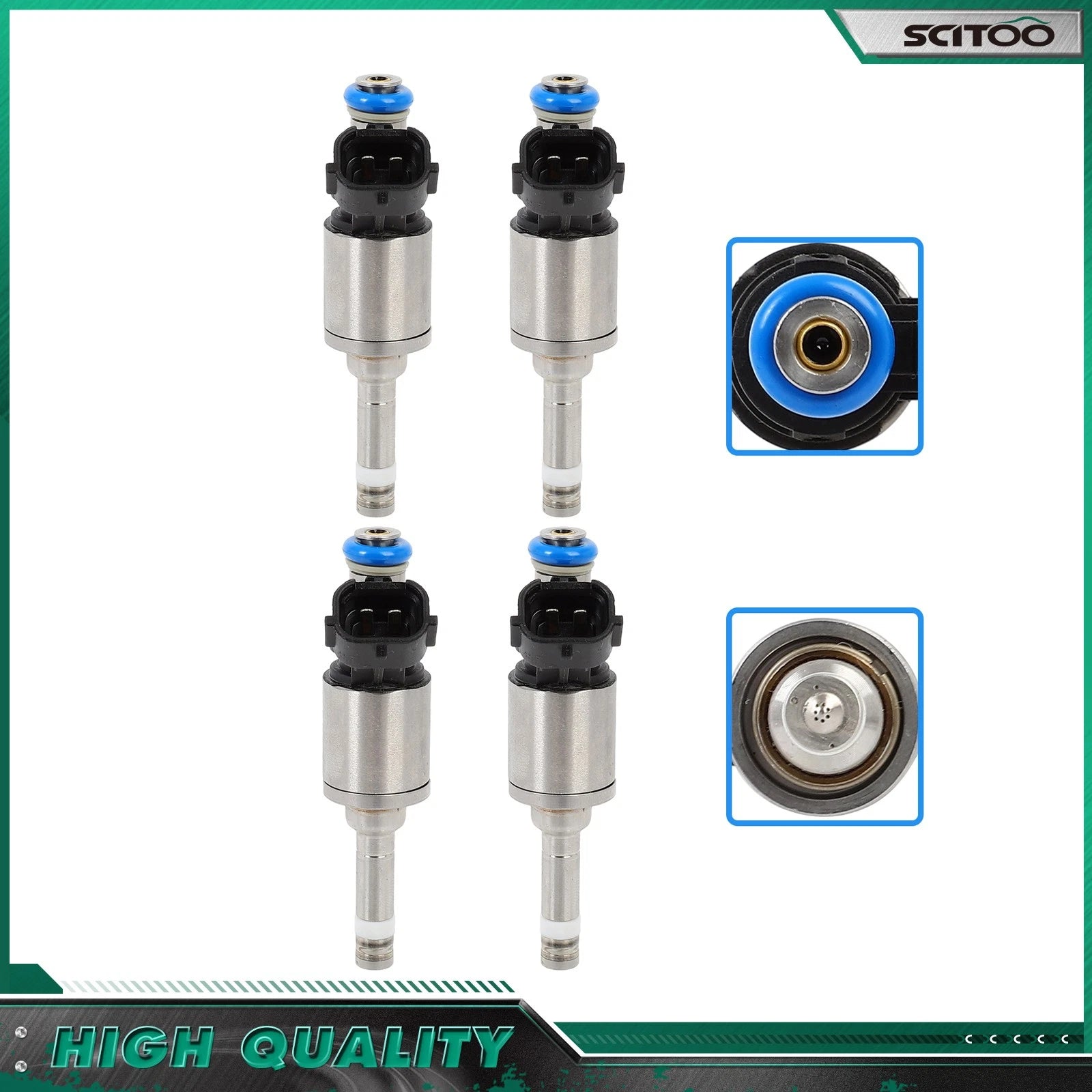 Set of 4 Fuel Injectors for Nissan Rogue Rogue Sport 2.0L (2017–2019) 166001VA0A
