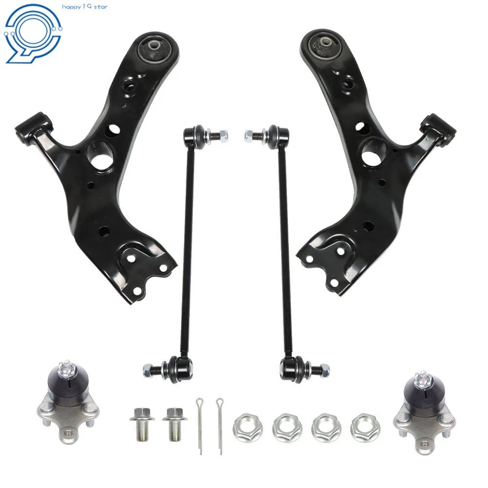 Set of 4 Front Lower Control Arms & Sway Bar Links for Toyota RAV4 (2006–2017)