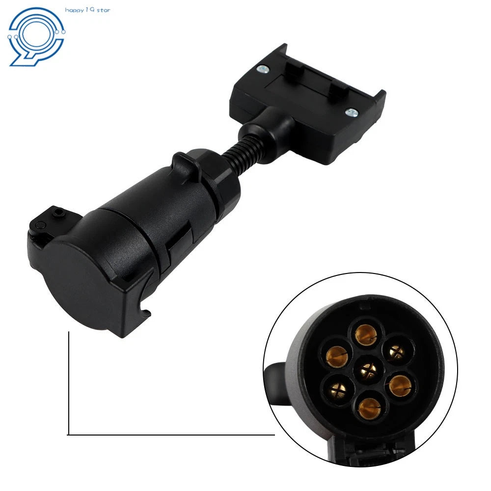 7 Pin Round Female Trailer Connector for Caravan