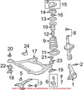 Front Passenger Right Suspension Control Arm for Lexus ES300 ES330 (1992–2006)