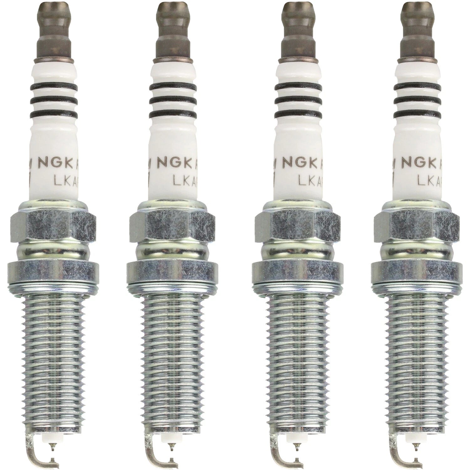 Set of 4 NGK Ruthenium HX Spark Plugs for Chevy Nissan (0.044" Gap)