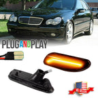Smoked LED Amber Side Marker Light for Mercedes Benz W203 C-Class (2001–2007)
