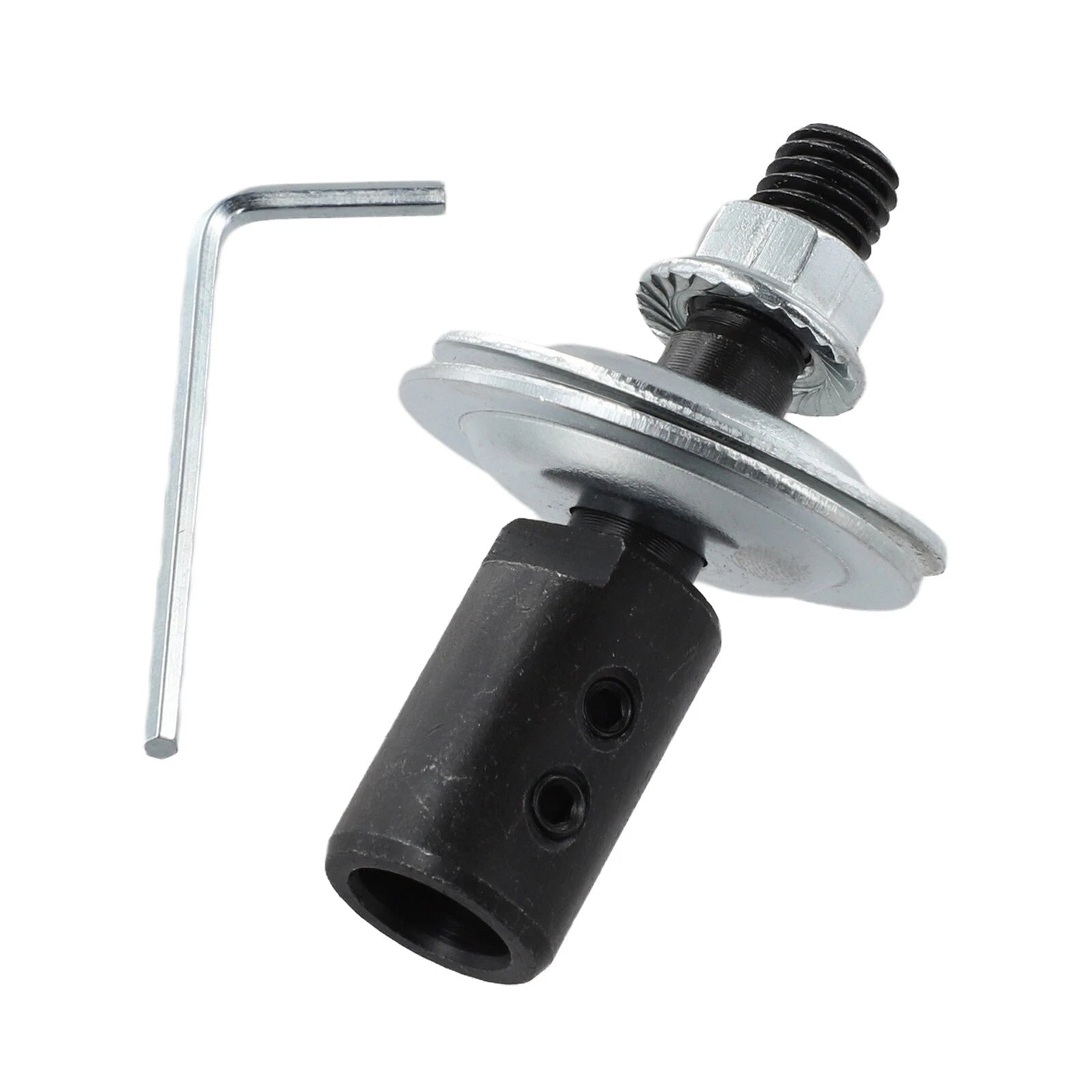 Spindle Adapter Motor 8x12x62mm for Grinding Polishing (Black/Silver)