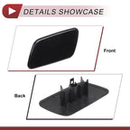 Front Left Washer Nozzle Cover Cap for Subaru Forester (2018–2021) Black