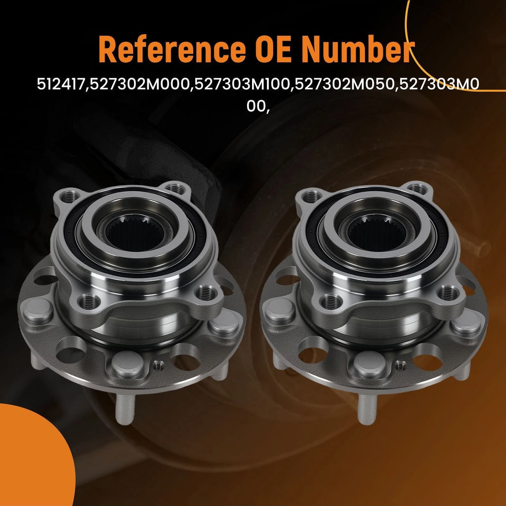 Set of 2 Rear LH RH Wheel Hub & Bearing Assembly for Kia K900 (2015–2017) WH512417