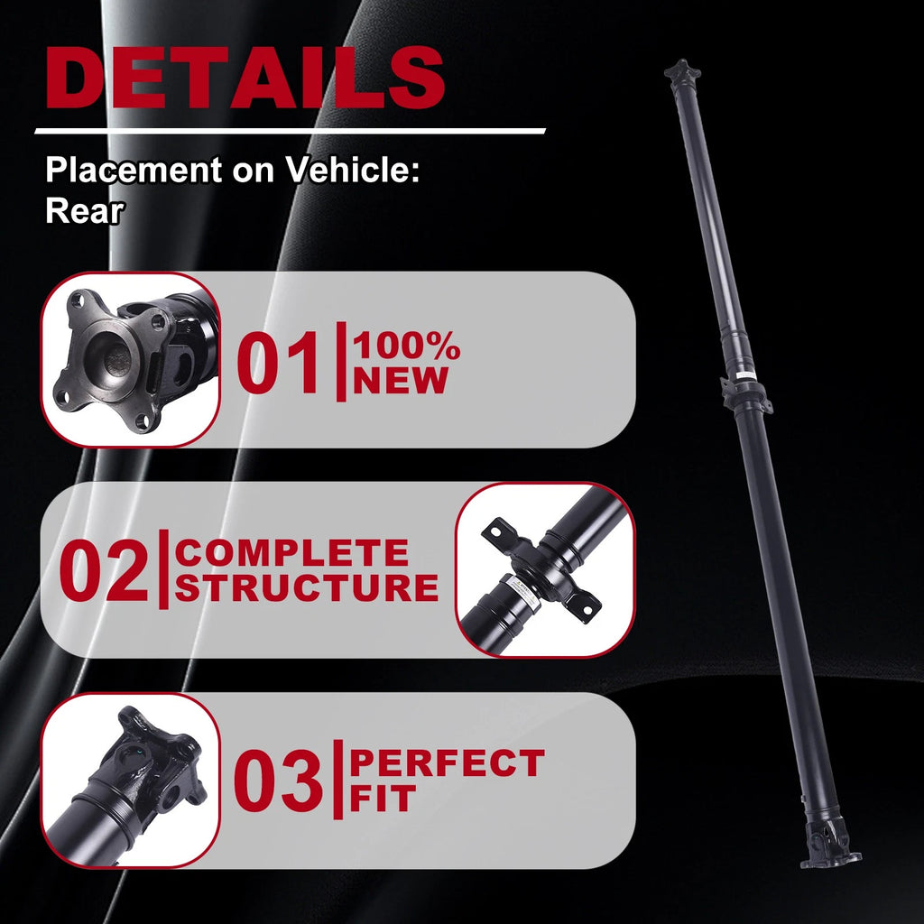 Rear Driveshaft Prop Shaft for Acura MDX (2001–2006) Honda Pilot (2003–2008) AWD