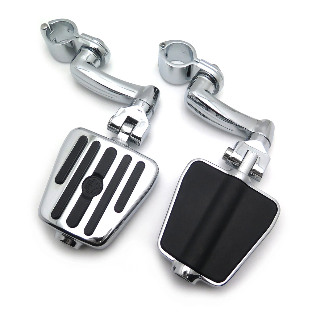 Furious Flame Arched Foot Pegs 1.25" 32mm for Honda Shadow, Harley Road King