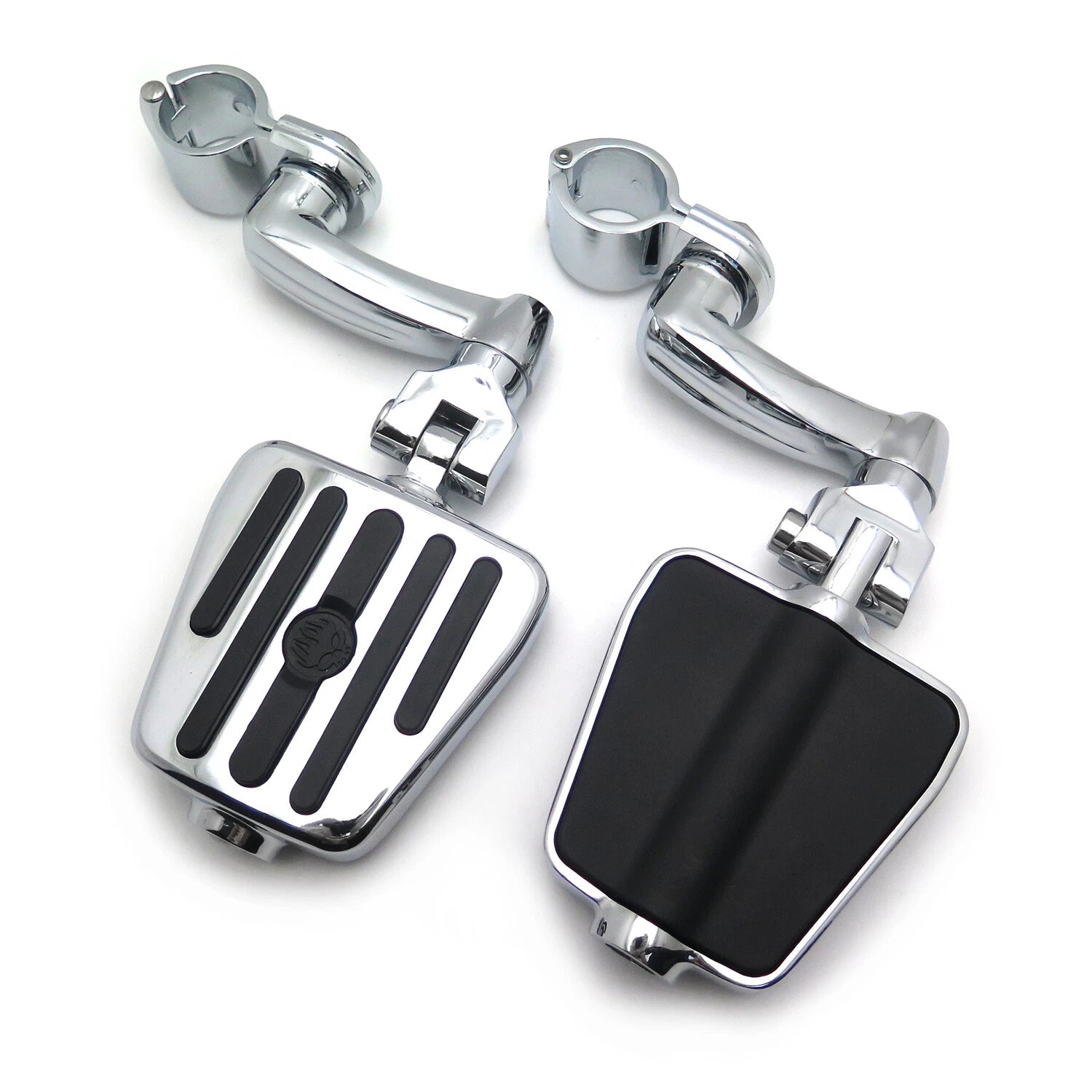 Furious Flame Arched Foot Pegs 1.25" 32mm for Honda Shadow, Harley Road King