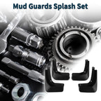 Set of 4 Mud Flaps Splash Guards for Volkswagen Golf Sportsvan (2016–2018)