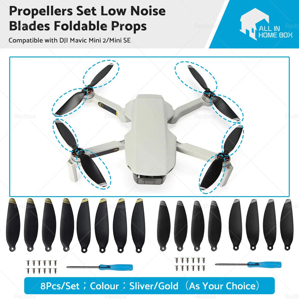 Foldable Low Noise Propellers for DJI Mavic Mini 2 Mini SE (2020–2021)