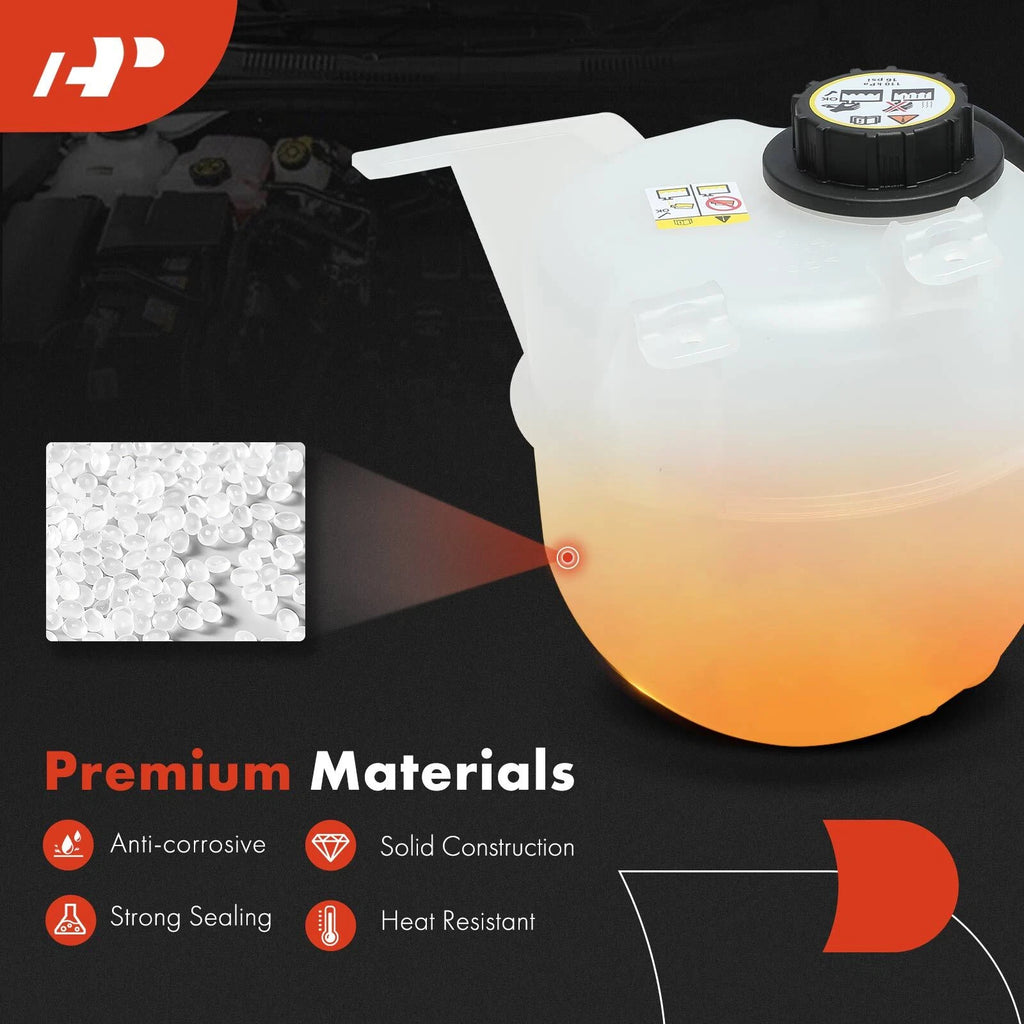 Coolant Overflow Tank Reservoir with Cap for Ford E-150 E-250 (1992-2014)