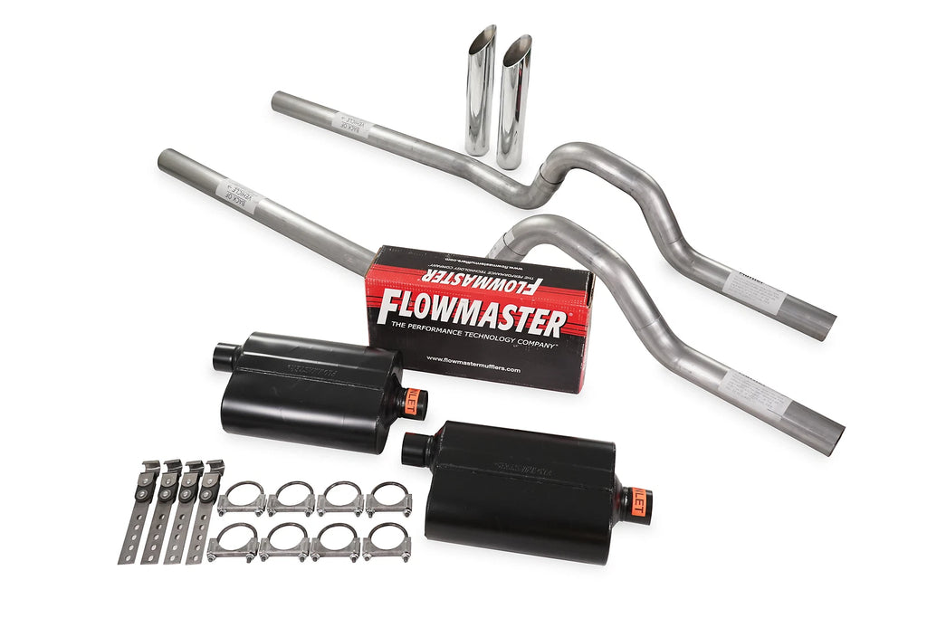 Dual Exhaust Kit 2.5" Flowmaster Super 40 for GM C/K 10 1973–1980
