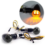 Universal Metal LED Mini Bullet Turn Signal Indicators Light E