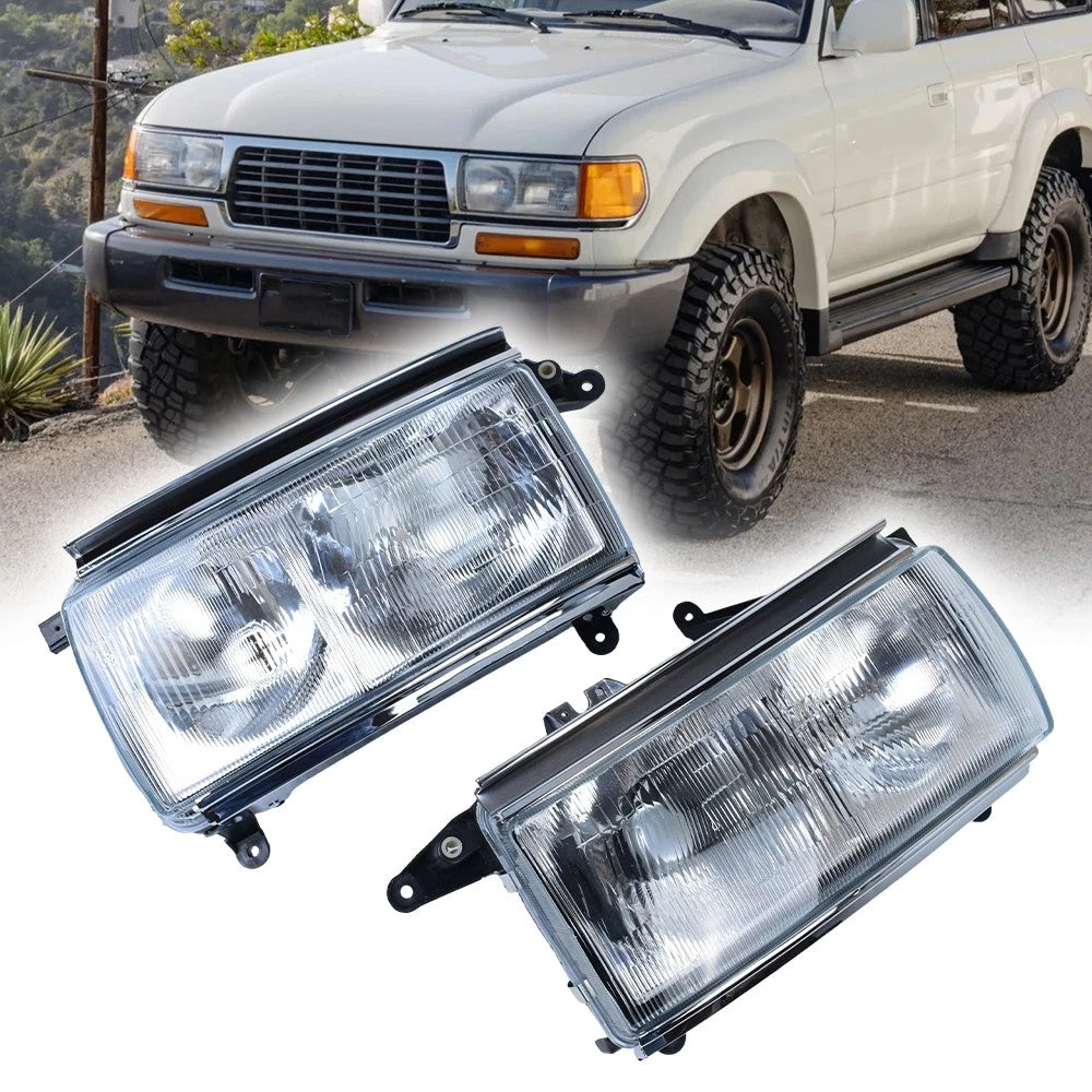 Headlamp Pair for Toyota Land Cruiser FJ80 LC80 (1991–1997) 81150-60214