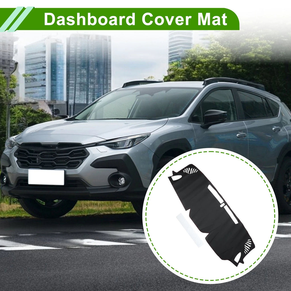 Dashboard Cover for Subaru Crosstrek (2024) - Black Red Dash Mat