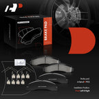 Front Disc Brake Rotors & Ceramic Pads for Ford F-250 Super Duty (2003–2004)